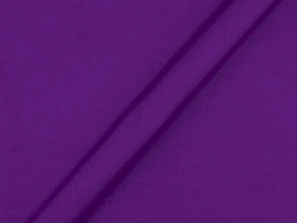 Purple Plain Dyed Cotton Satin Fabric