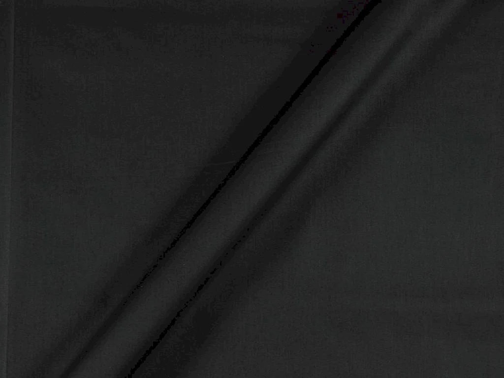 Black Plain Dyed Cotton Satin Fabric