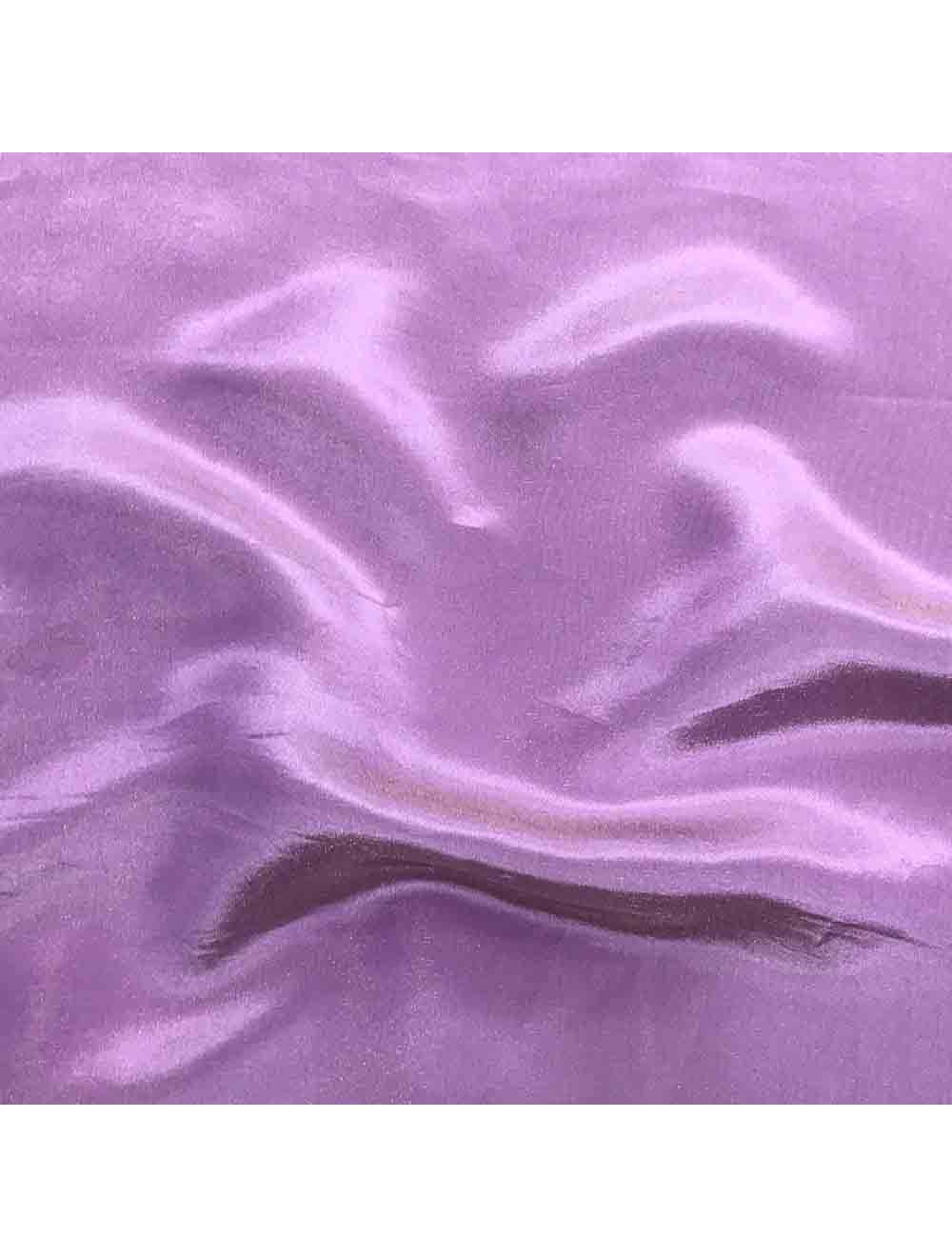 Lavender Plain Viscose Gold Tissue Silk Fabric