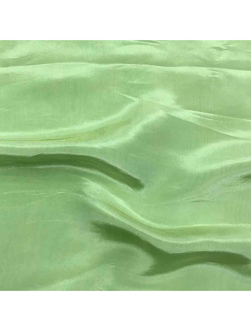 Sea Green Plain Viscose Gold Tissue Silk Fabric