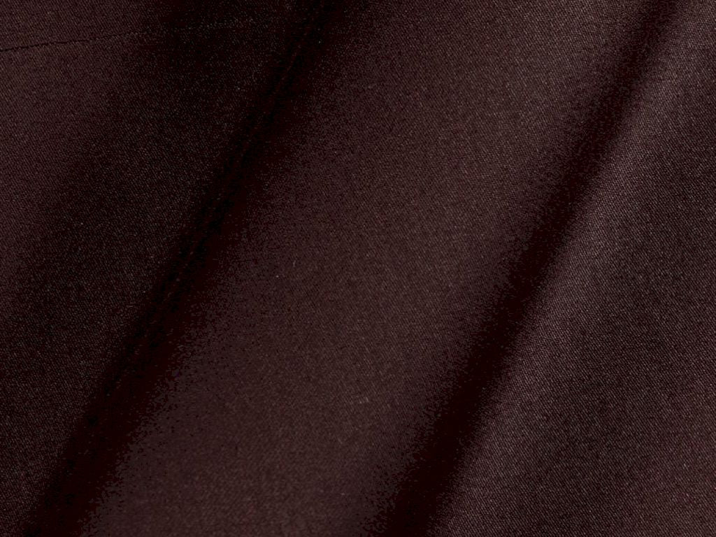 Coffee Brown Plain Dyed Cotton Satin Fabric