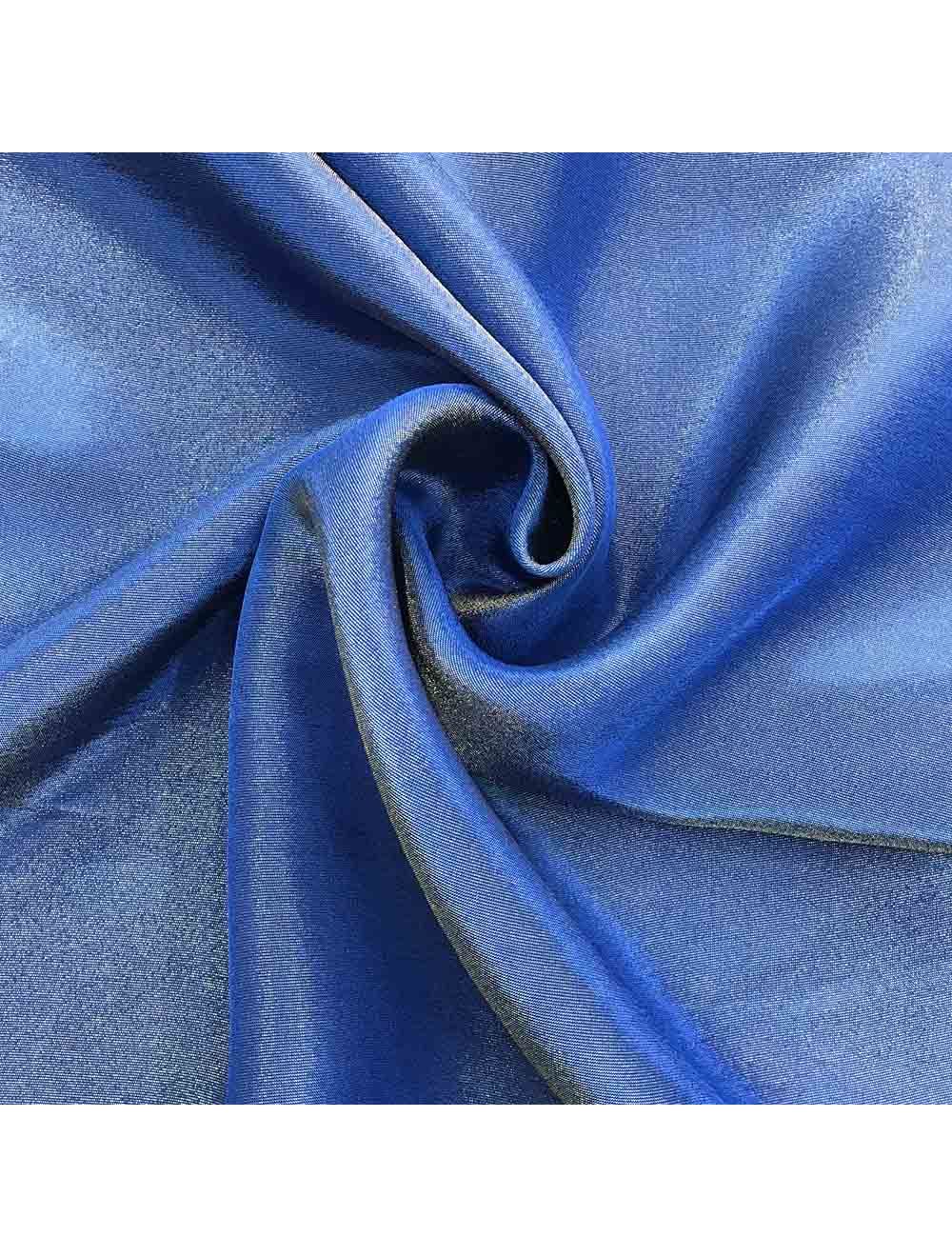 Royal Blue Plain Viscose Gold Tissue Silk Fabric