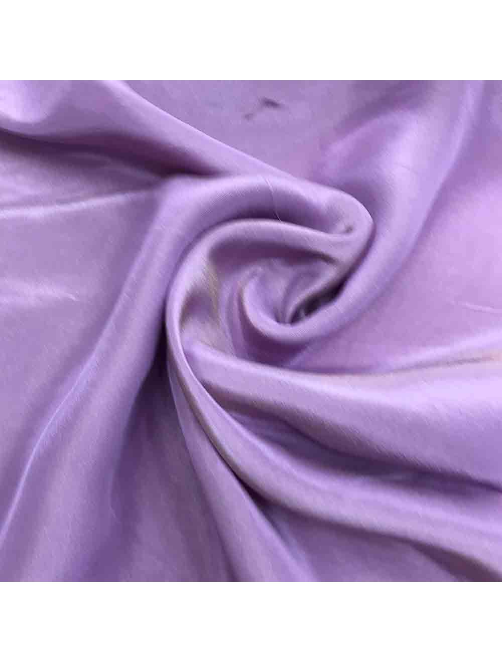 Lavender Plain Viscose Gold Tissue Silk Fabric