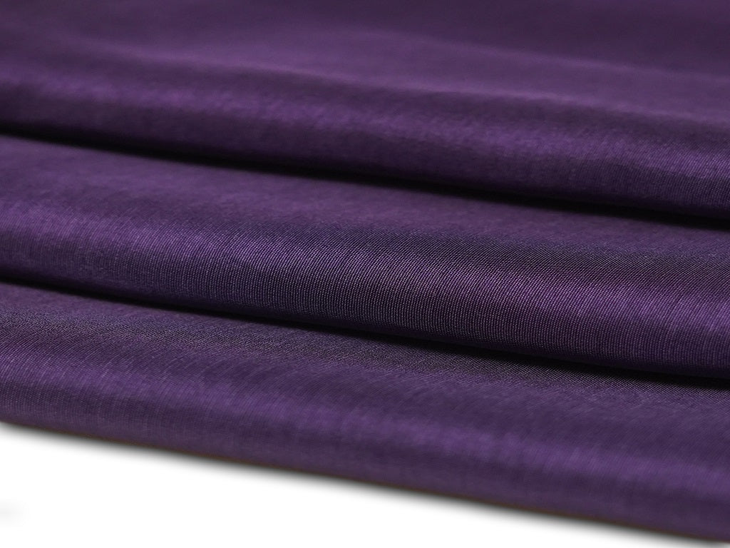 Dark Purple Plain Viscose Dola Silk Fabric