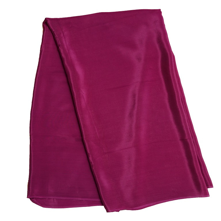 Magenta Pink Plain Viscose Natural Crepe Fabric