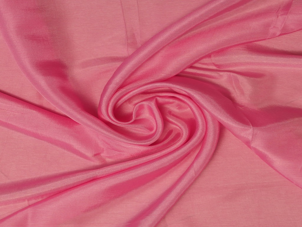 Light Pink Plain Viscose Dola Silk Fabric