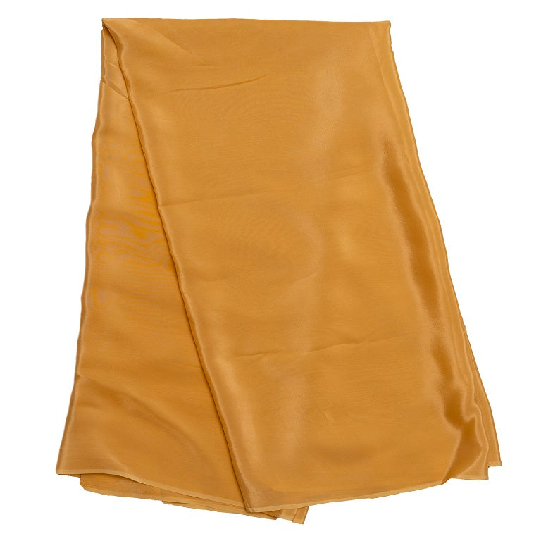 Mustard Yellow Plain Viscose Natural Crepe Fabric