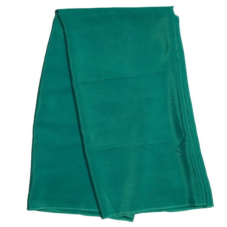 Sea Green Plain Viscose Natural Crepe Fabric