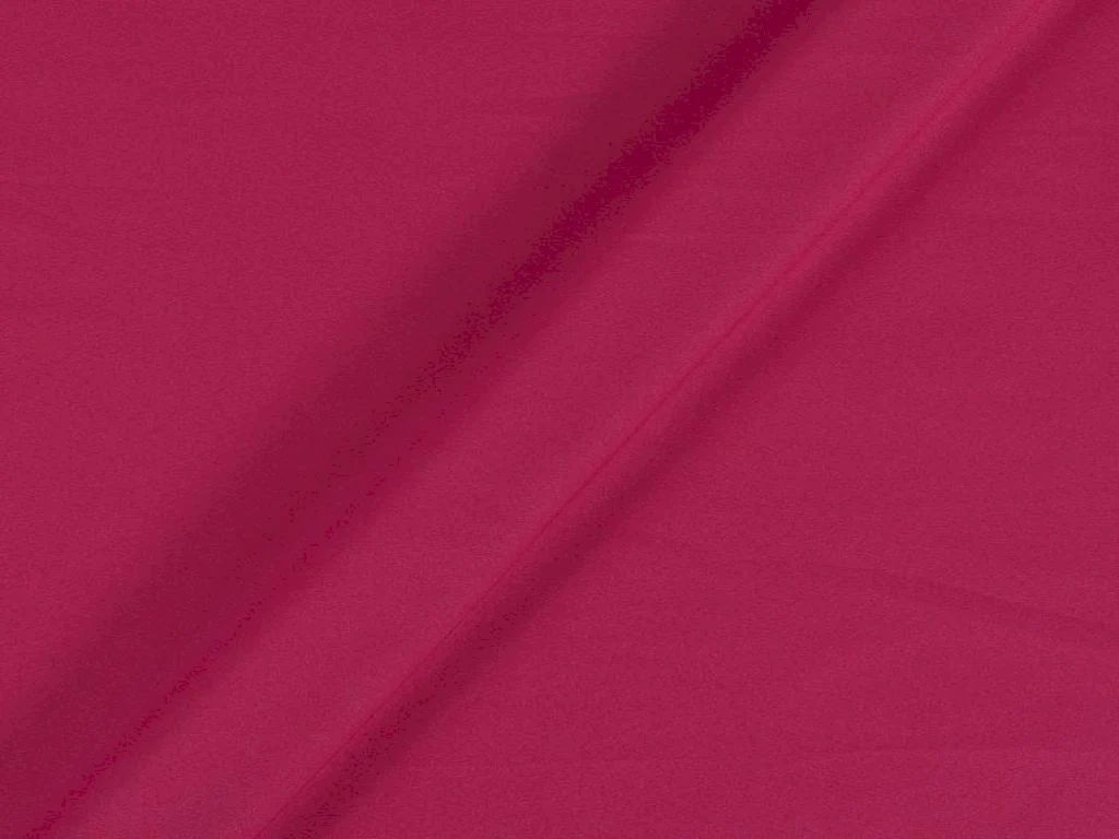 Raspberry Red Plain Dyed American Crepe Fabric