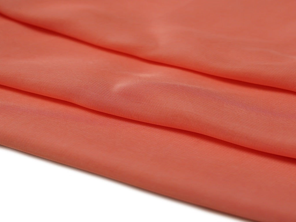 Peach Plain Viscose Natural Crepe Fabric