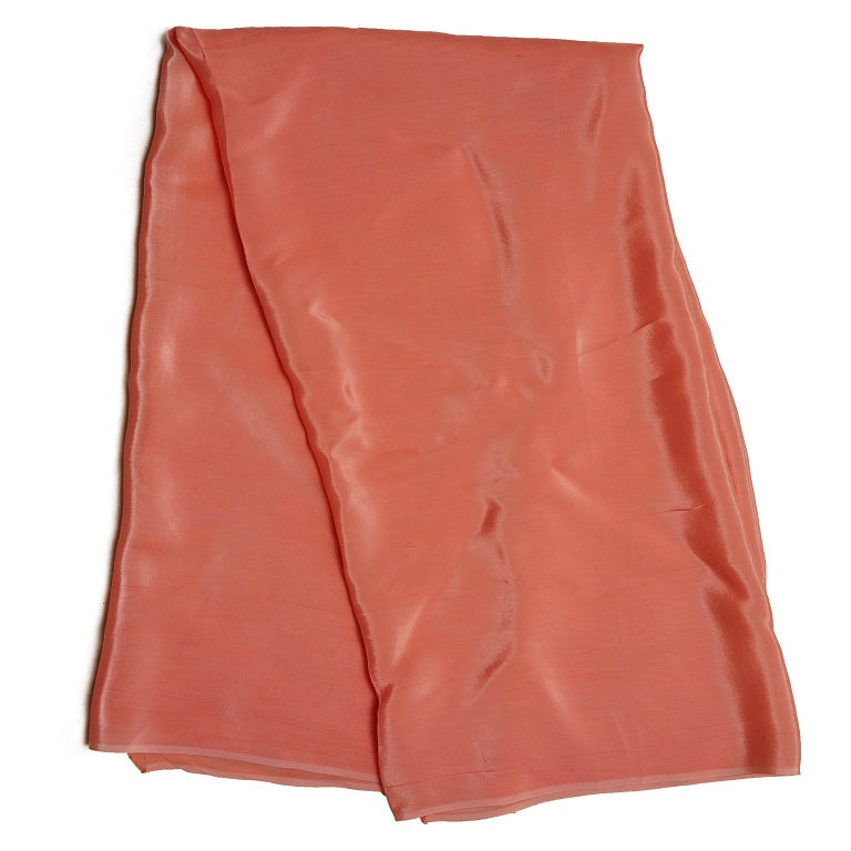 Peach Plain Viscose Natural Crepe Fabric