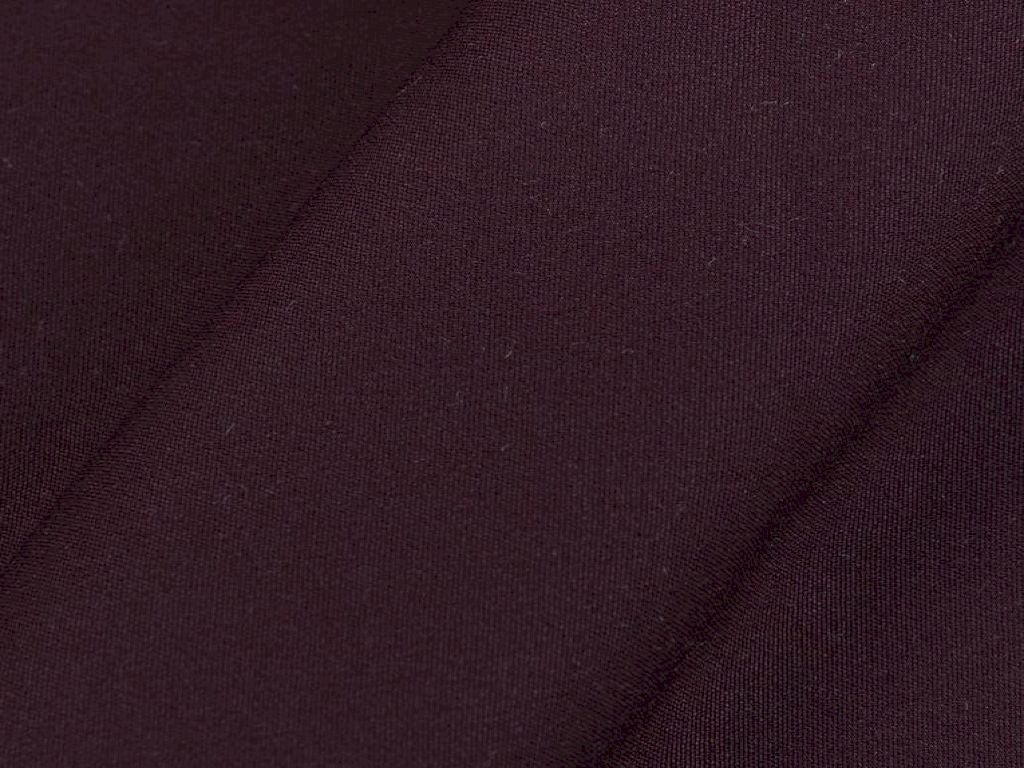 Wine Purple Plain American Crepe Fabric