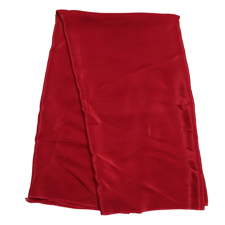 Red Plain Viscose Natural Crepe Fabric
