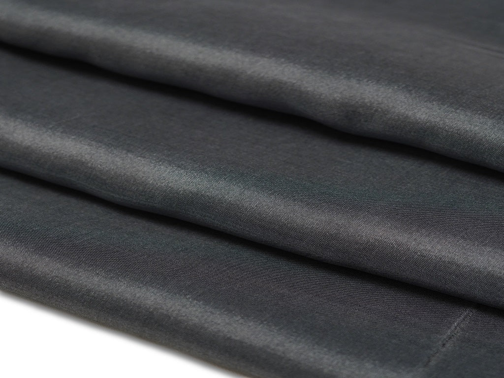 Dark Grey Plain Viscose Uppada Silk Fabric