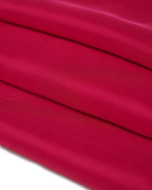 Rose Red Plain Viscose Uppada Silk Fabric