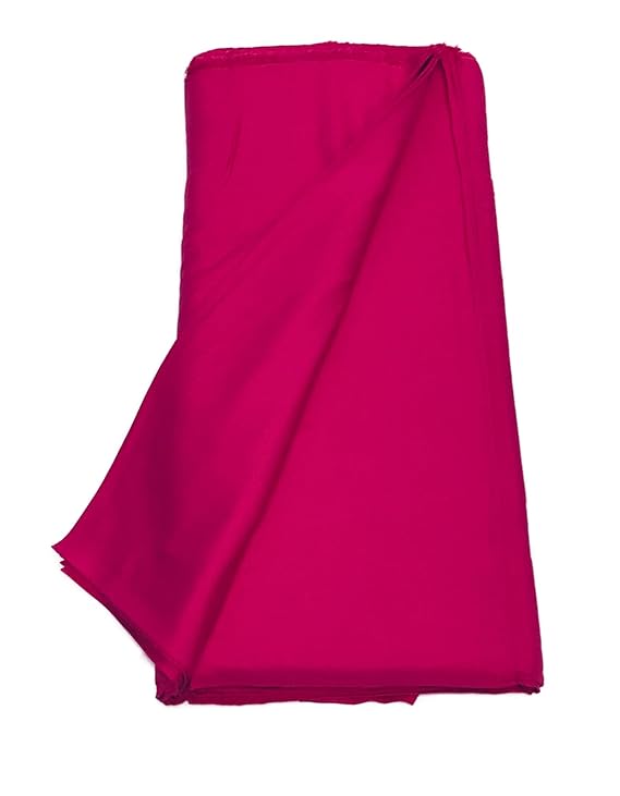 Hot Pink Plain Dyed Cotton Rayon Fabric