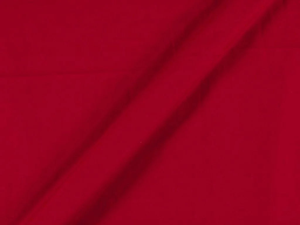 Bright Red Plain American Crepe Fabric