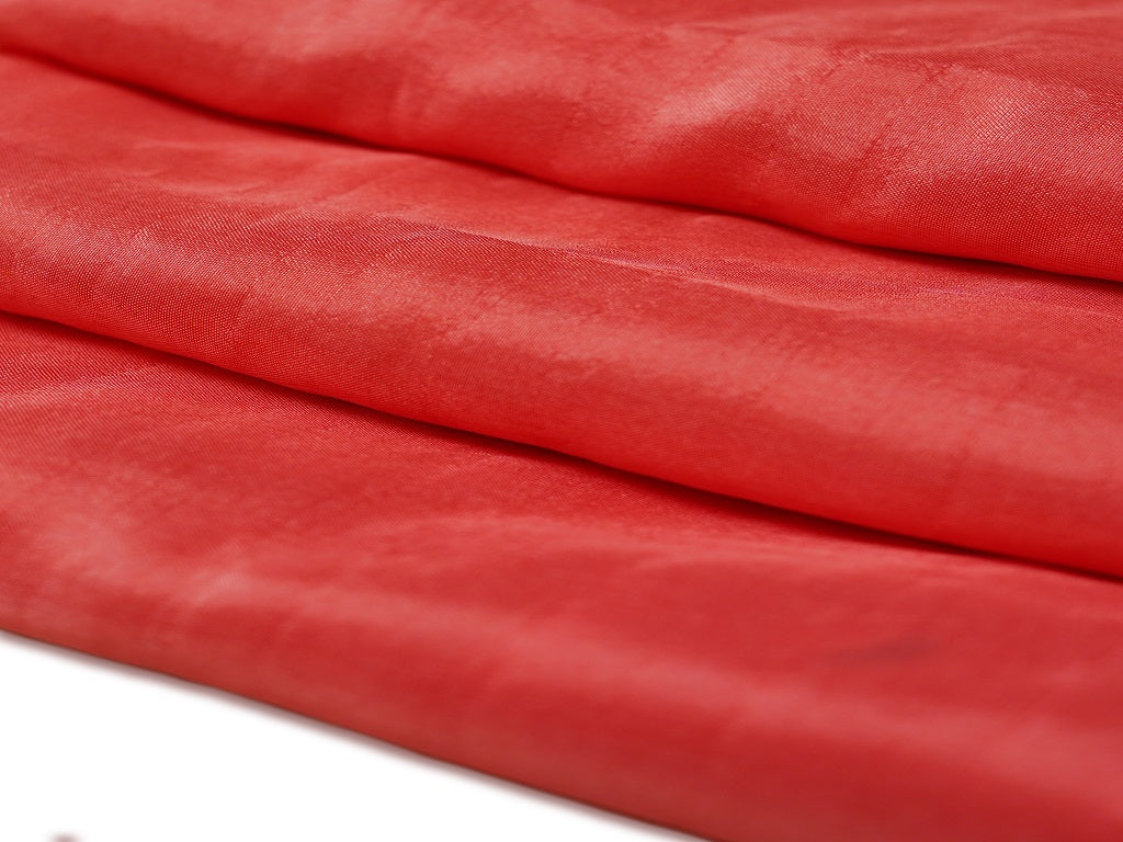 Peach Plain Viscose Uppada Silk Fabric