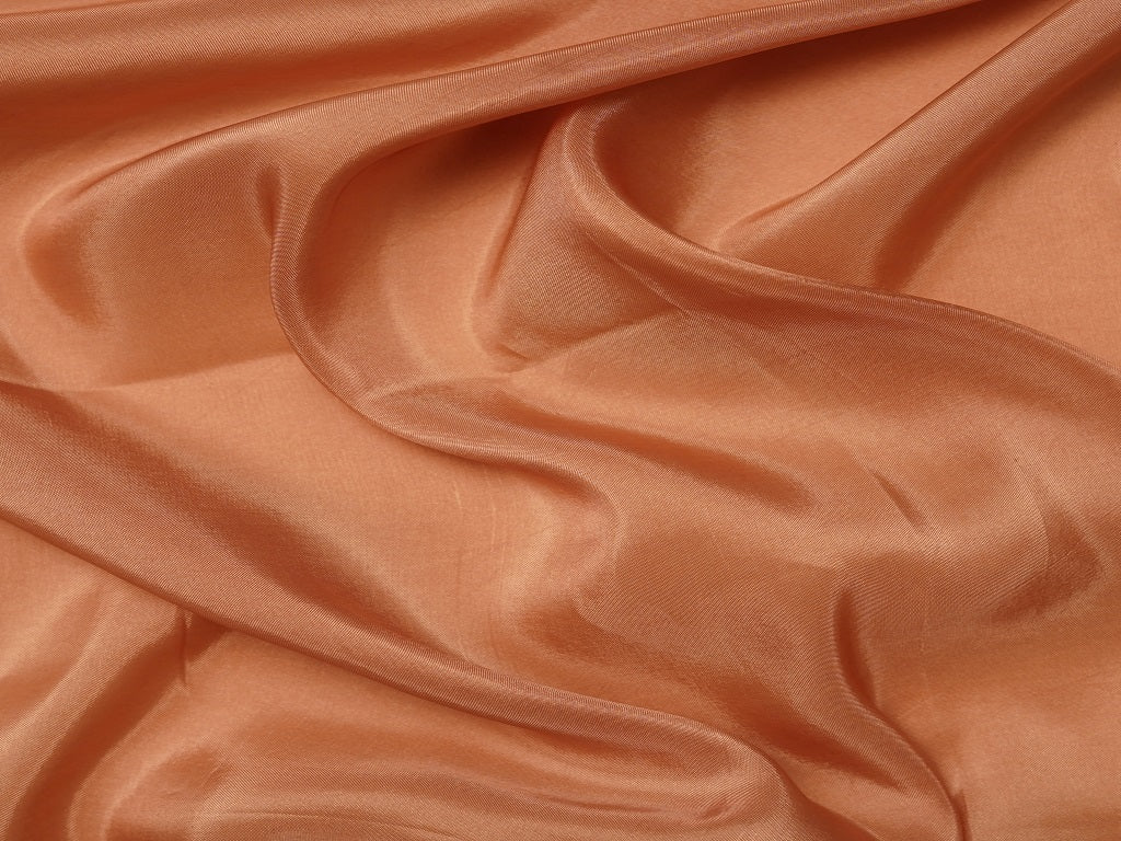 Rust Brown Plain Viscose Uppada Silk Fabric
