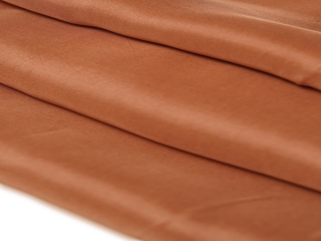 Rust Brown Plain Viscose Uppada Silk Fabric