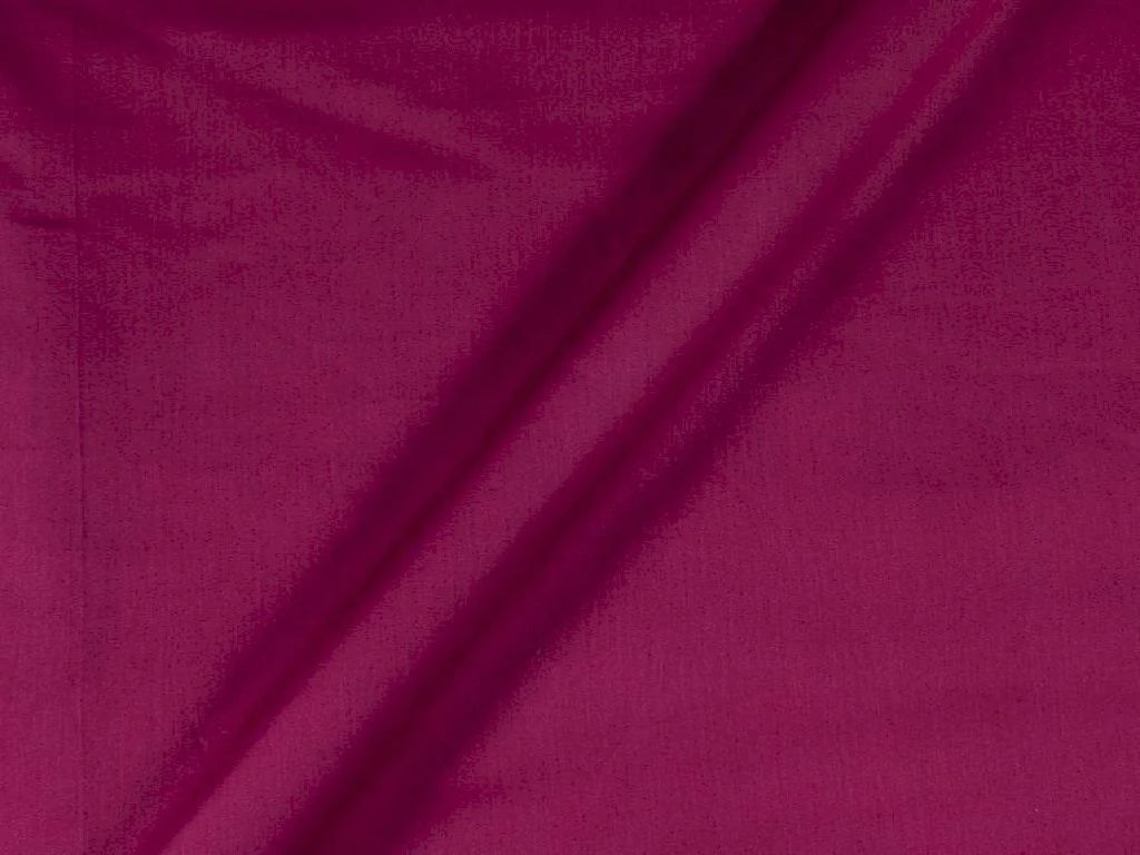 Dark Magenta Pink Plain Dyed Cotton Satin Fabric