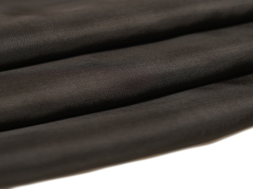 Black Plain Viscose Uppada Silk Fabric