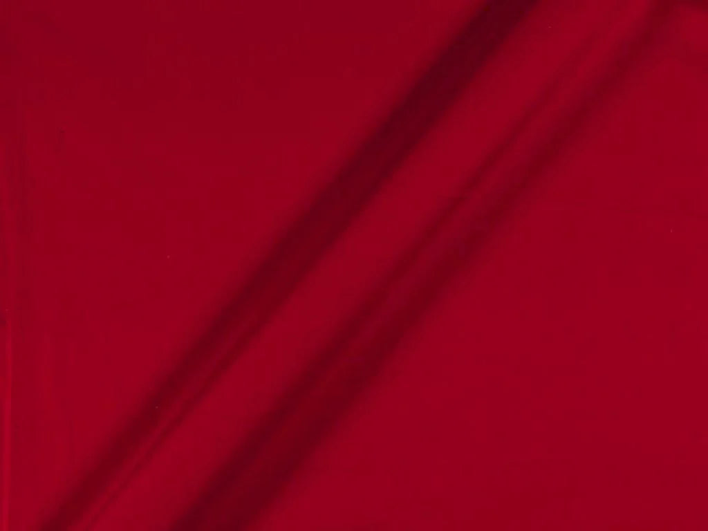Red Plain Dyed Cotton Satin Fabric