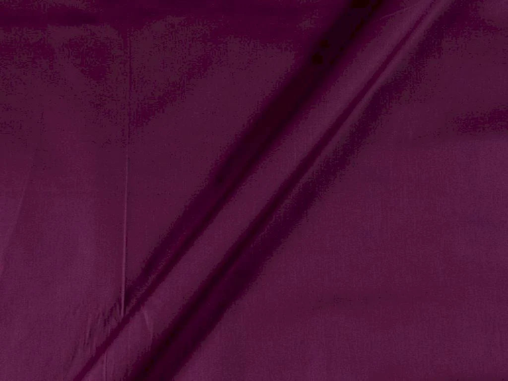 Wine Plain Dyed Cotton Satin Fabric