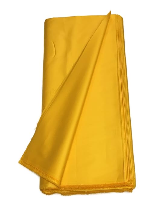 Dark Yellow Plain Dyed Cotton Satin Fabric