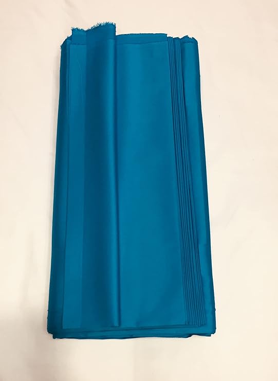 Firozi Plain Dyed Cotton Satin Fabric
