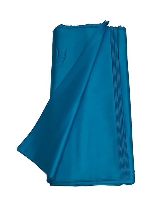 Firozi Plain Dyed Cotton Satin Fabric