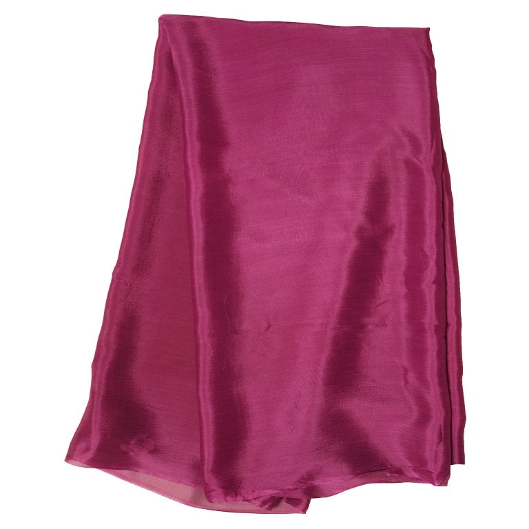 Onion Pink Plain Viscose Chinon Chiffon Fabric