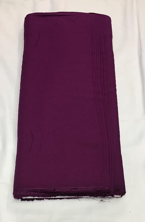 Wine Plain Dyed Cotton Rayon Fabric