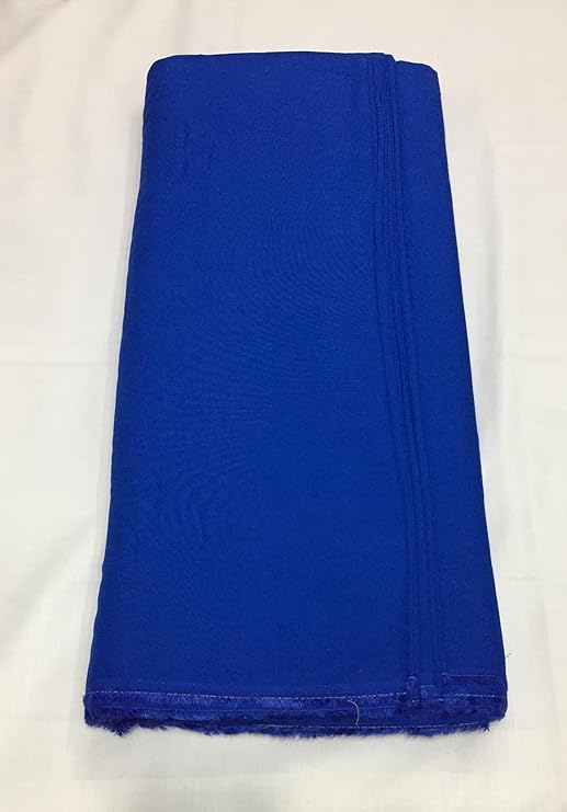 Royal Blue Plain Dyed Cotton Rayon Fabric