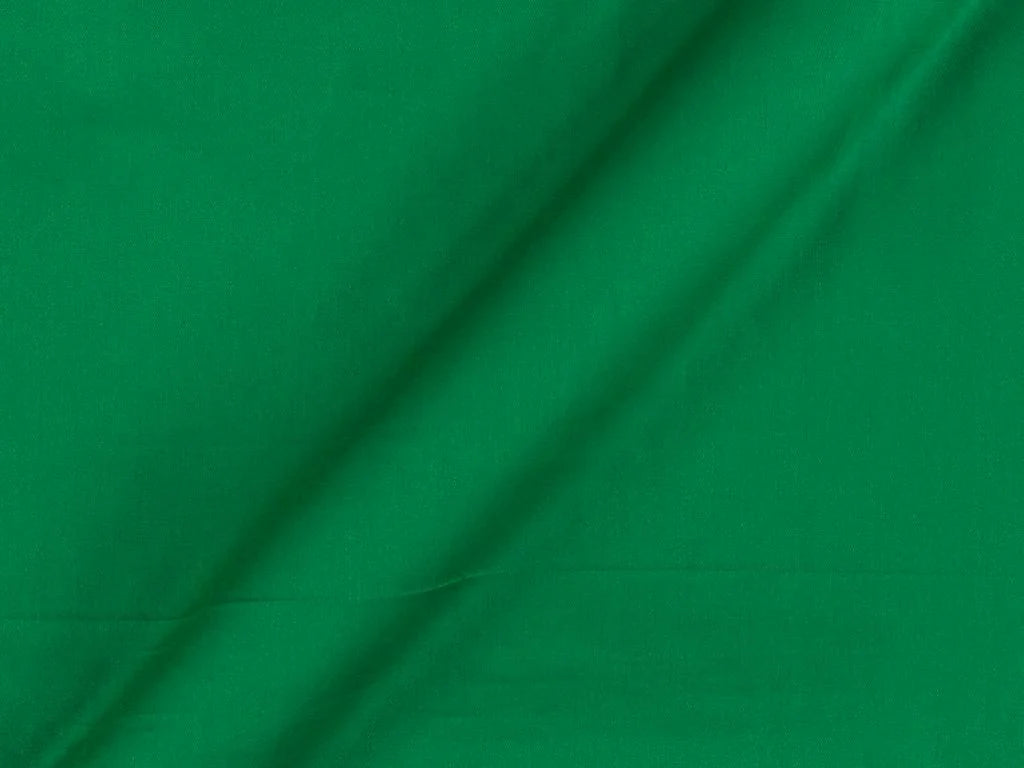 Emerald green Plain Dyed Cotton Satin Fabric