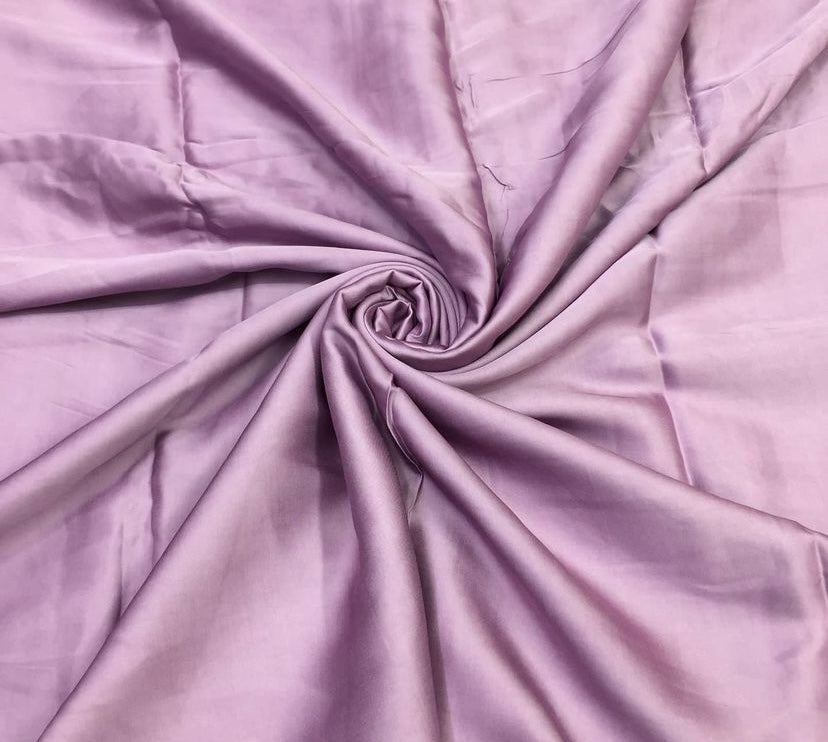 Pink Purple Plain Viscose Georgette Satin Fabric