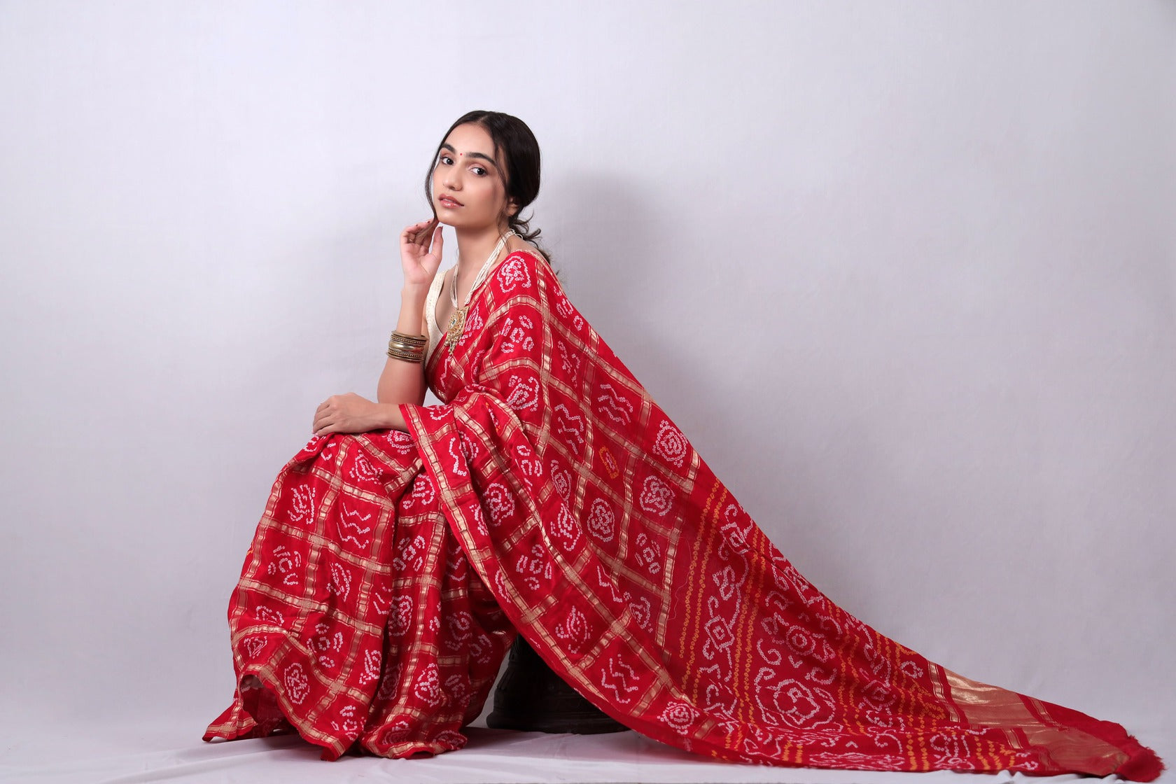 Red - Kutch Bandhani