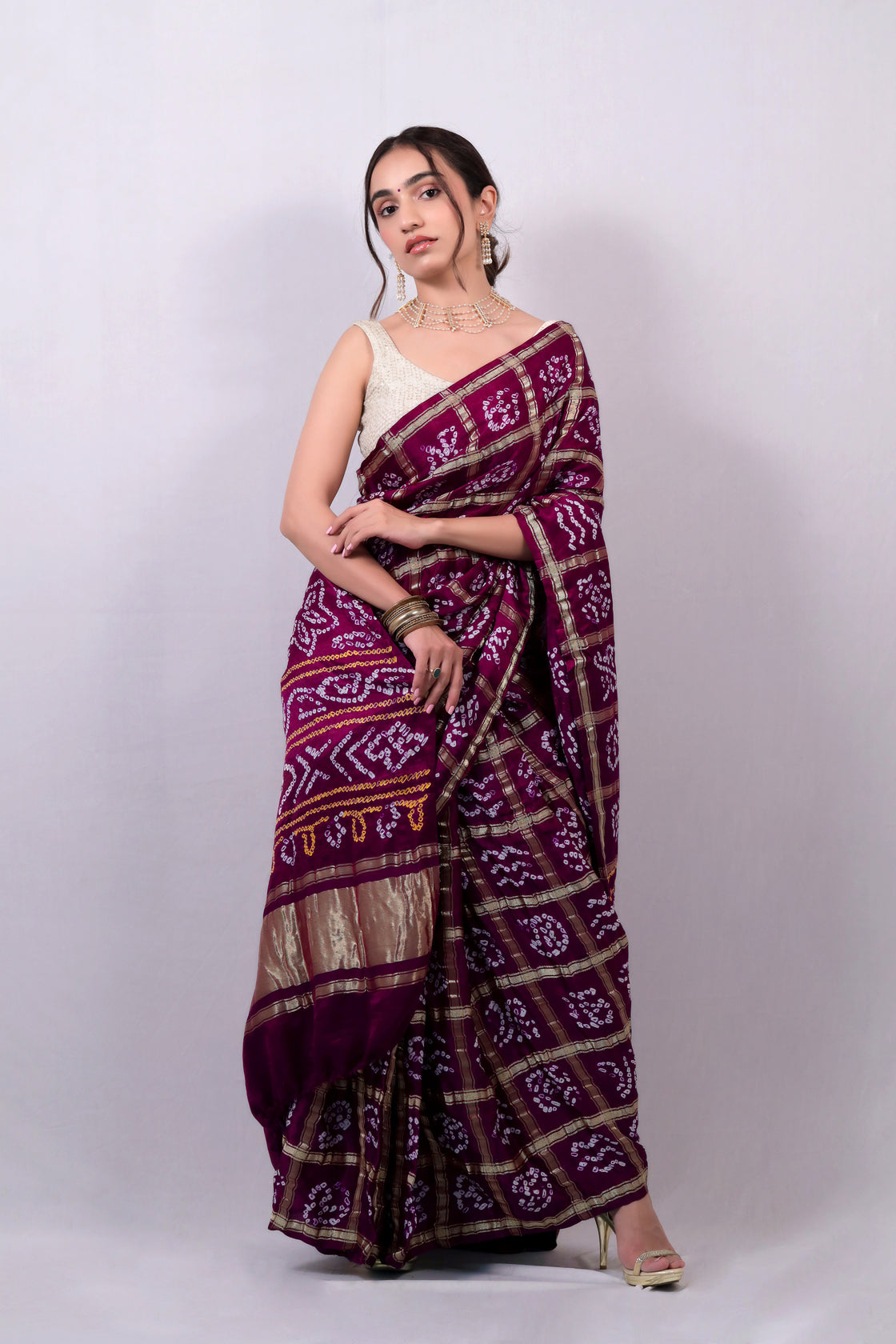 Magenta - Kutch Bandhani