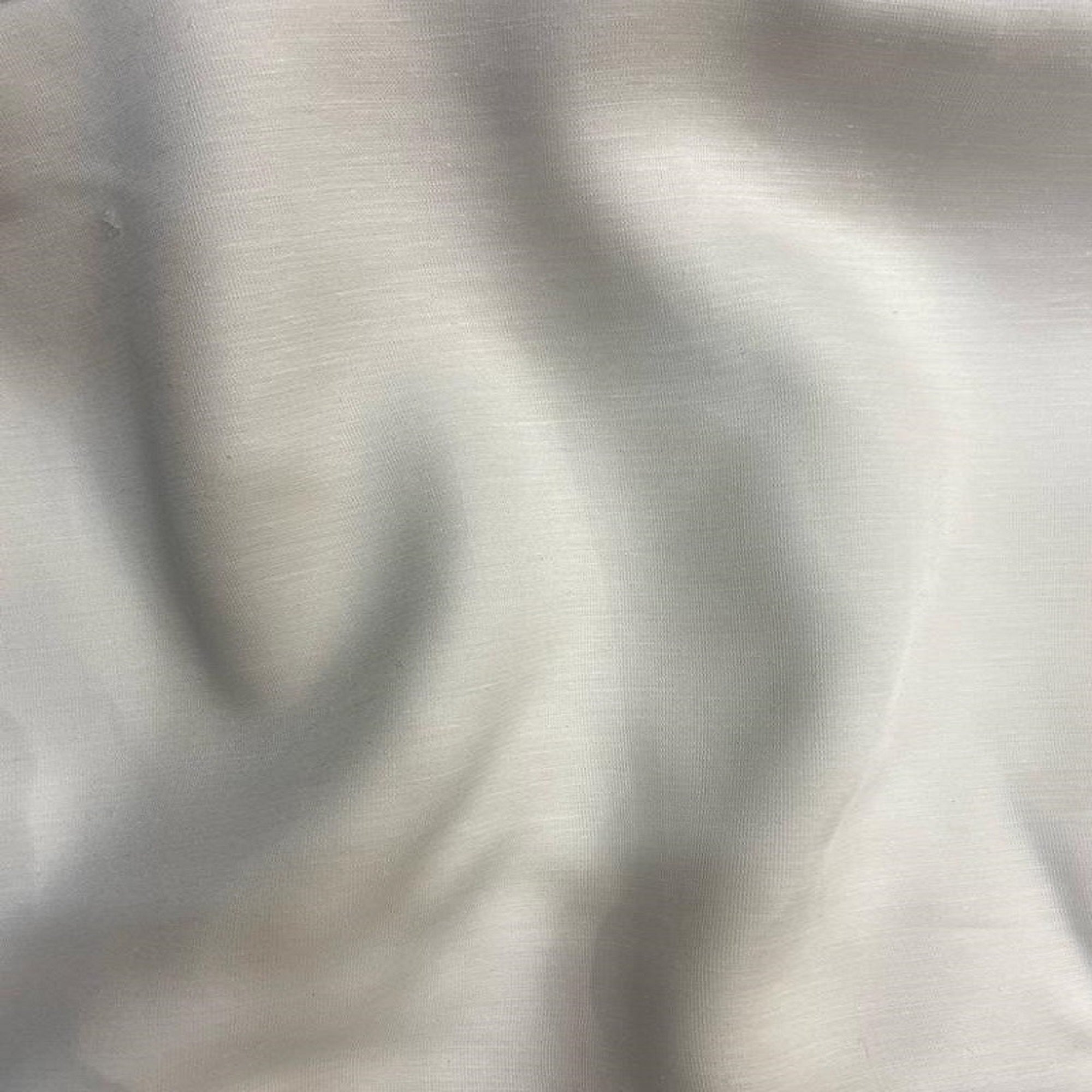 White Dyeable Plain Viscose Linen Satin Fabric
