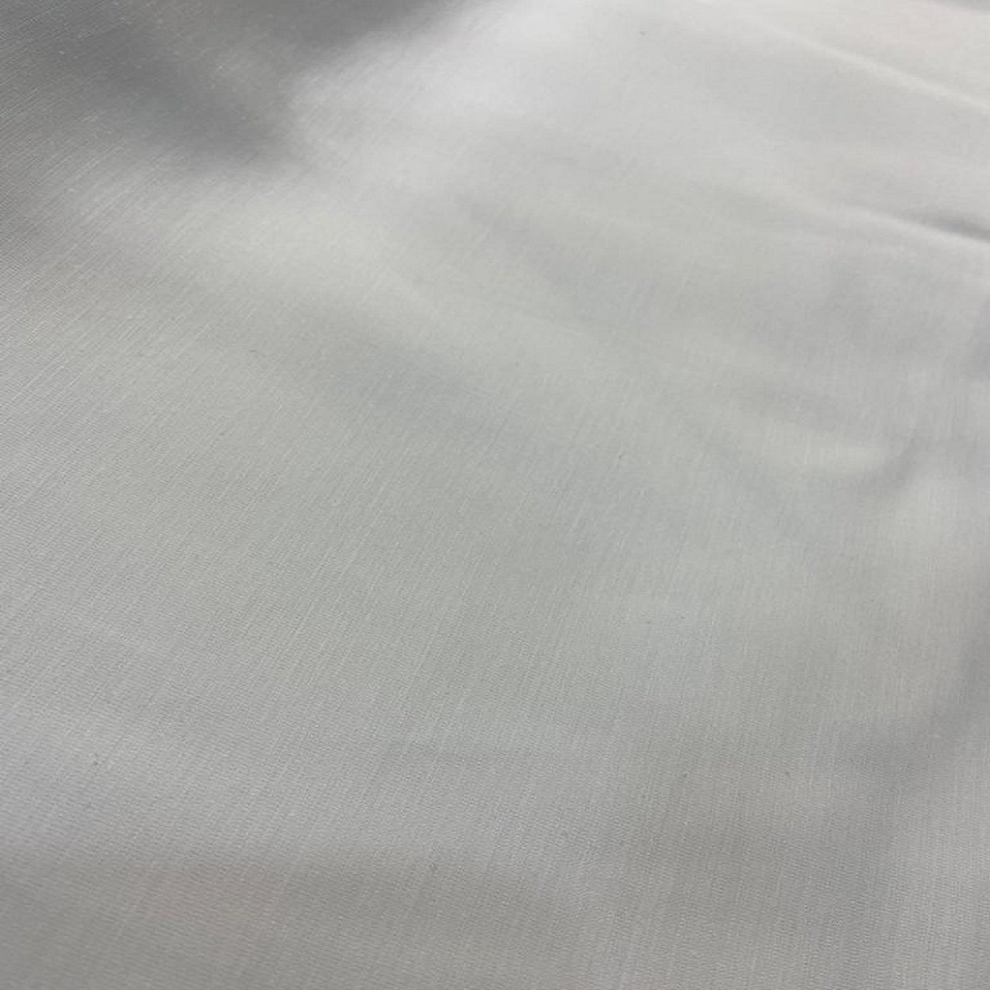 White Dyeable Plain Viscose Linen Satin Fabric
