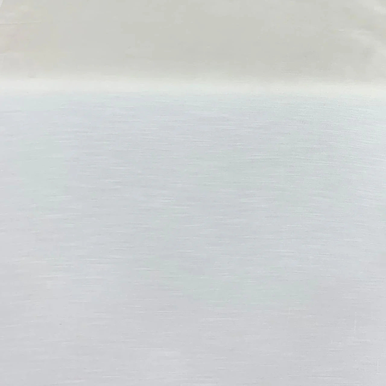 Ivory Plain Viscose Linen Satin Fabric