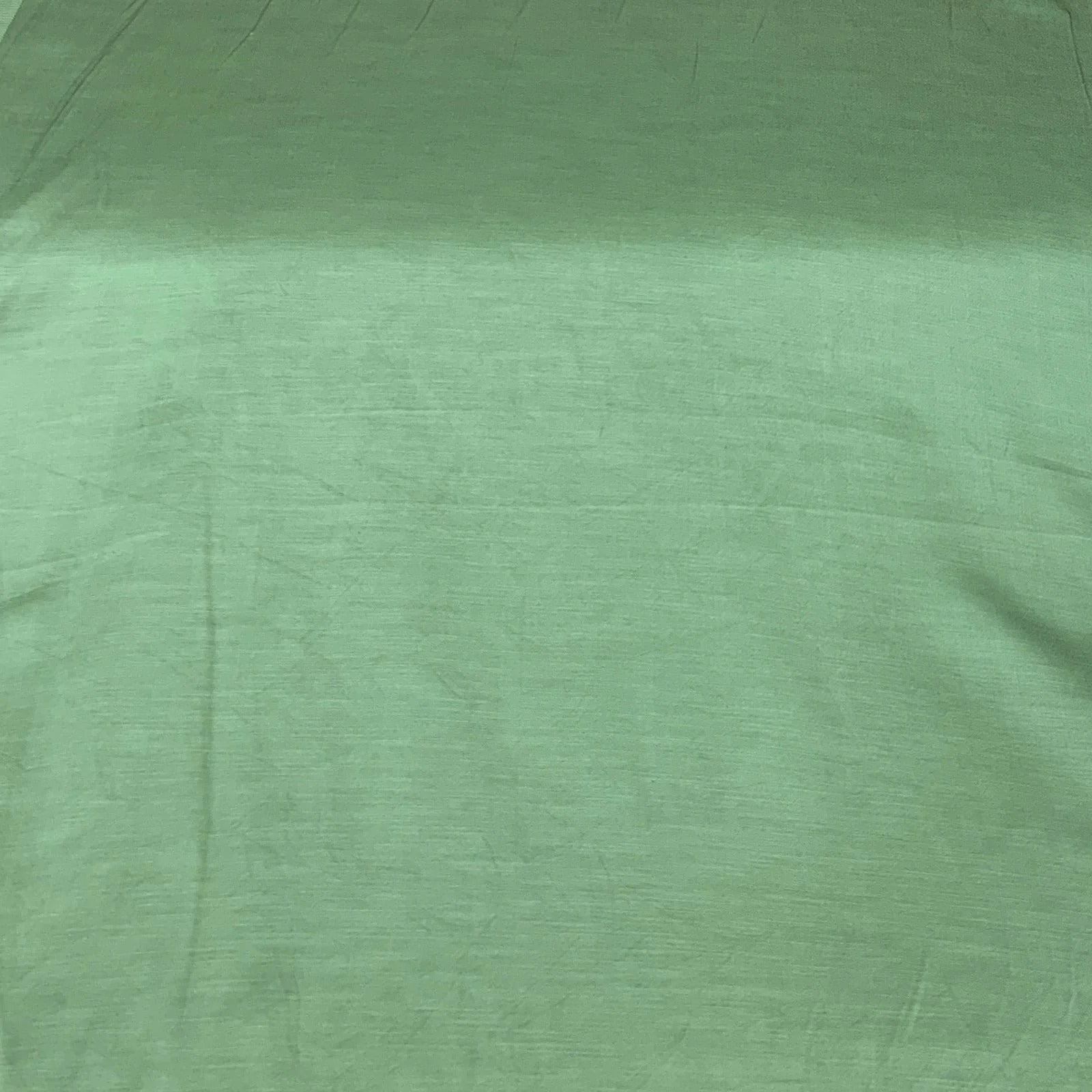 Dusty Green Plain Viscose Linen Satin Fabric