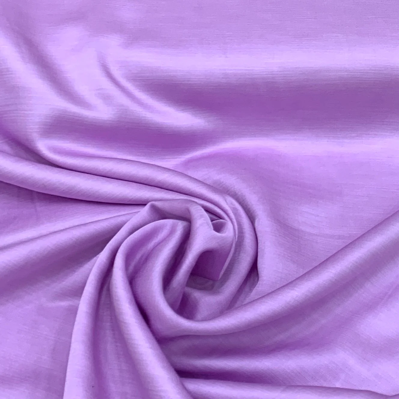 Lavender Plain Viscose Linen Satin Fabric