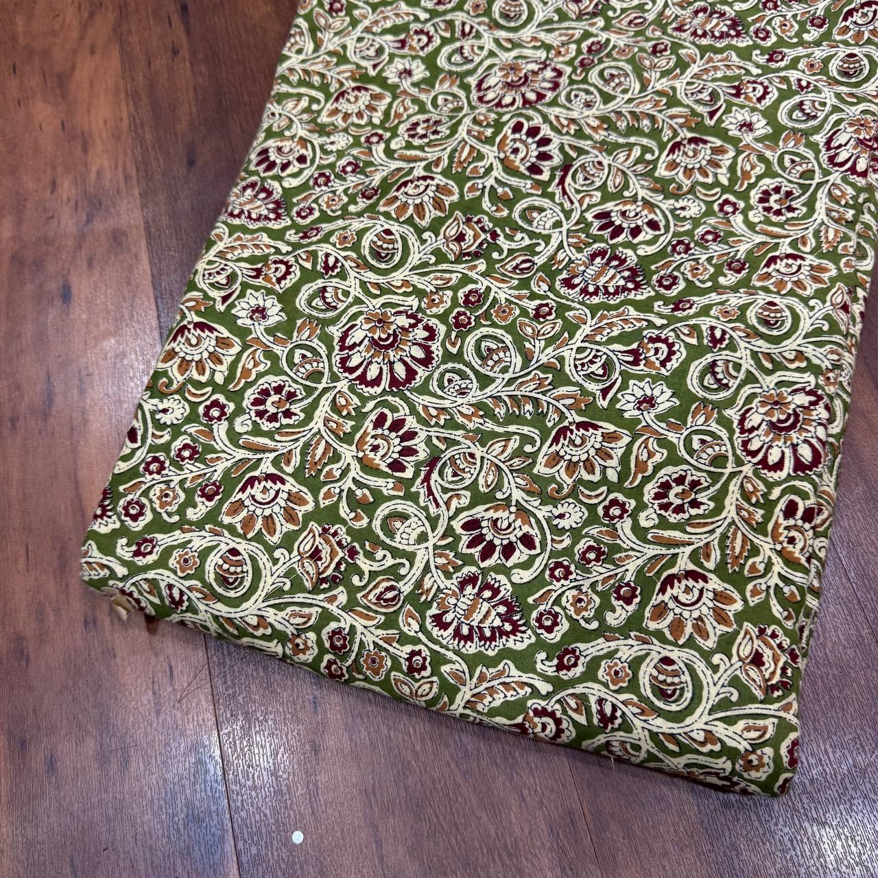Mehndi Kalamkari Pure Cotton Printed Fabric