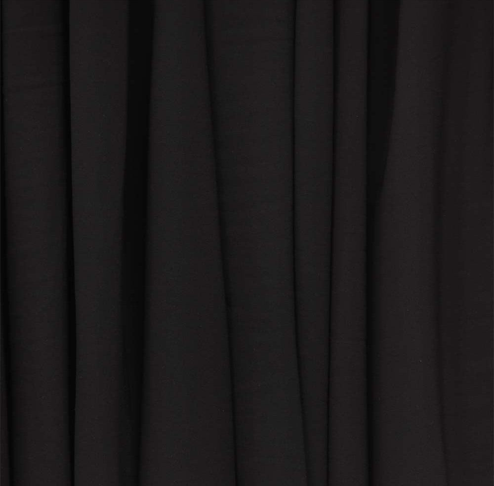 Black Plain Viscose Georgette Fabric