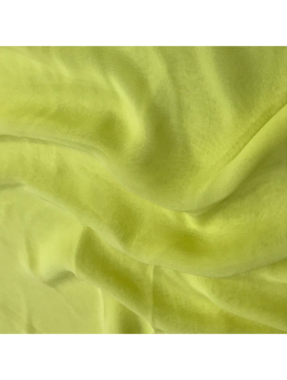Lemon Yellow Plain Viscose Georgette Fabric