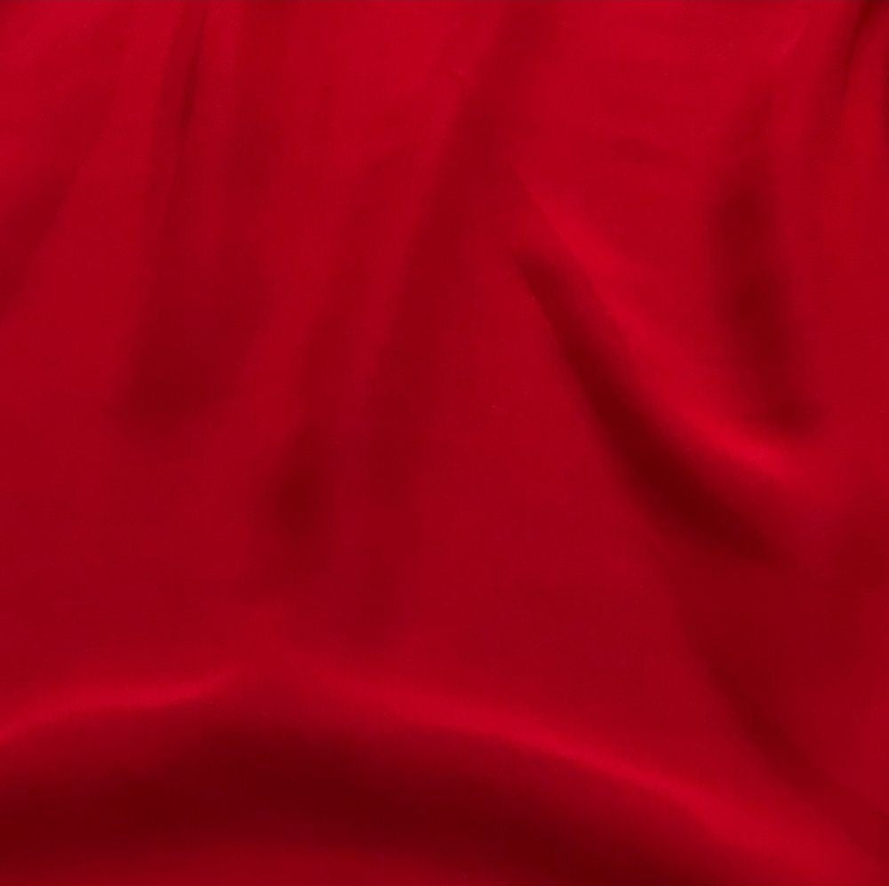 Red Plain Viscose Georgette Fabric