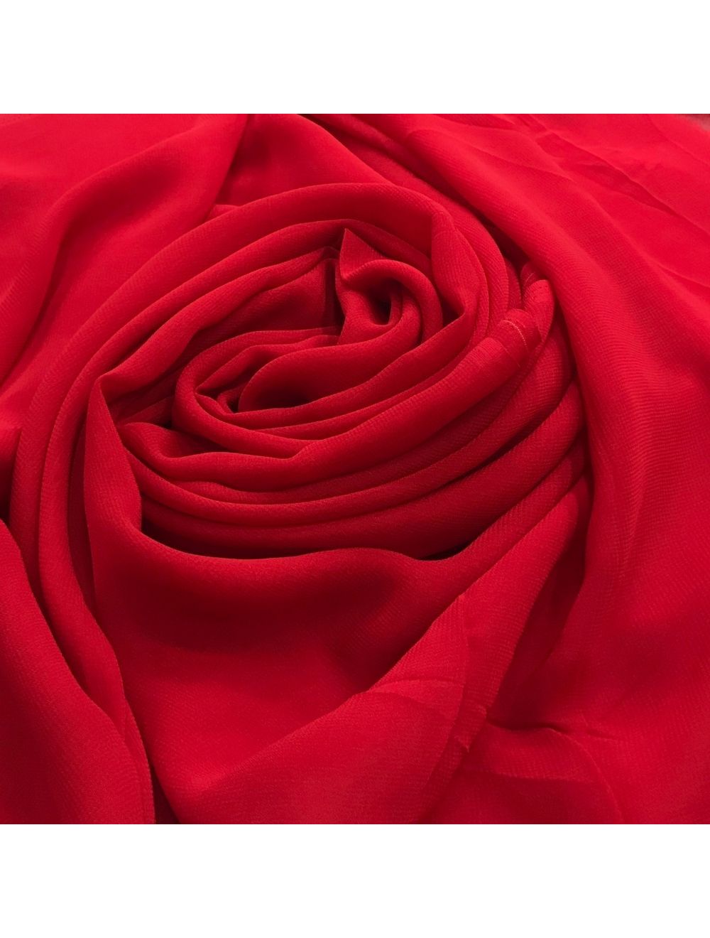 Red Plain Viscose Georgette Fabric