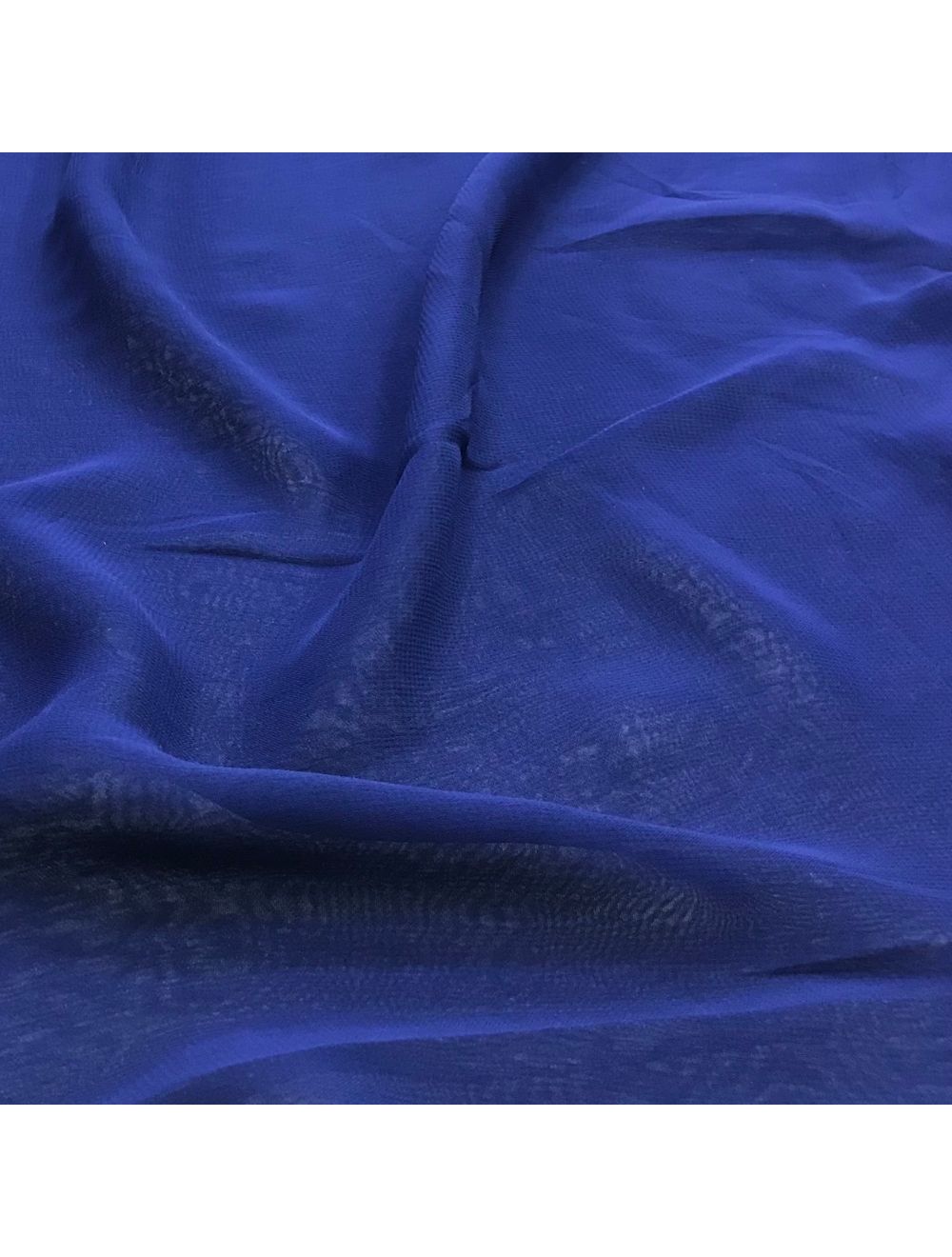 Navy Blue Plain Viscose Georgette Fabric