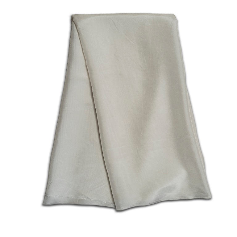White Dyeable Plain Viscose Dola Silk Fabric